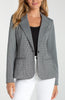 Fitted blazer black white mini check by Liverpool