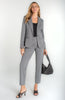 Fitted blazer black white mini check by Liverpool