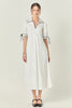Stitch detail midi dress by English Factory