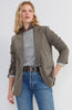 Blazer with button sleeves brown multi by Liverpool