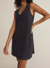 Sloane v neck mini dress black by Z Supply
