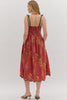 Wine floral sundress by Entro