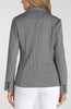 Fitted blazer black white mini check by Liverpool