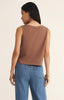 Sloane vneck top teakwood by Z Supply