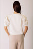 Butter modal round neck with poplin shirt ivory by Before You