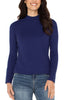 Long sleeve mock neck button detail maritime navy top by Liverpool
