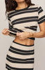 Gail striped jersey midi skirt by Z Supply