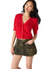 Janae cardigan dark red by Steve Madden
