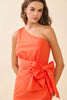 Orange one shoulder mini by TCEC