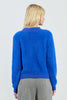 Royal blue cozy sweater by Molly Bracken