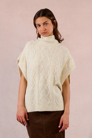 Off white poncho one size by Molly Bracken