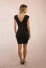 Black sparkle mini dress by Molly Bracken