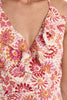 Ladies woven dress orange
