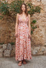Ladies woven dress orange