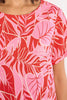 Ladies woven dress red Belize
