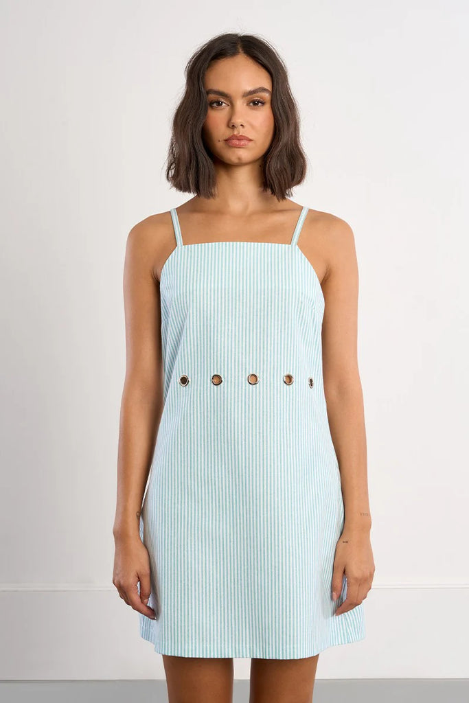 Ladies woven dress mint by Molly Bracken