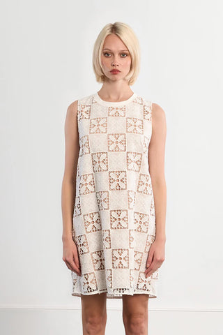 Young ladies white woven dress by Molly Bracken