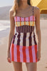 Stripe printed sleeveless mini dress by English Factory