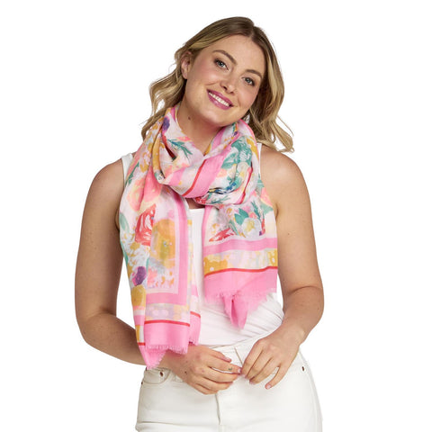 Flower printed scarf by TWO'S COMPANY