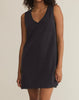 Sloane v neck mini dress black by Z Supply