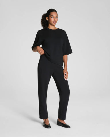 air essentials slim straight pant black by Spanx