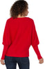 Long sleeve boat neck dolman sweater red by Liverpool