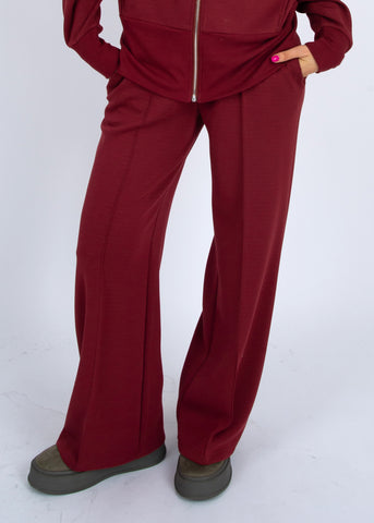 Prida soft knit drawstring pull on chili by RD Style