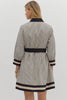 Black white stripe long sleeve mini by Entro