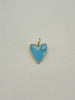 Small Enamel Heart with CZ by Knotty Bling