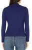 Long sleeve mock neck button detail maritime navy top by Liverpool
