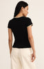 Cassis rib tee black by Z Supply