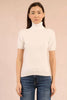 Short sleeve turtleneck off white by Molly Bracken