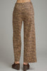 Zebra print wide leg pants by Entro