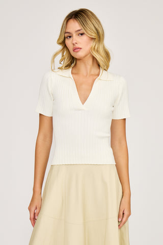 Smith polo cream by Lucy Paris