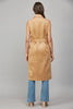Faux Suede Long Vest Camel by Fate