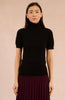 Short sleeve turtleneck black by Molly Bracken