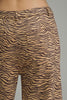 Zebra print wide leg pants by Entro