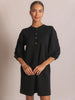 Butter modal henley embroidered mini dress by: P cill