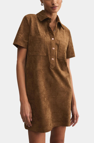 Sydney suede mini dress coconut by Z Supply