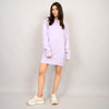 Alphie soft knit long sleeve crewneck mini dress in lavender by RD Style