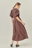Brown shirt midi dress by English Factory