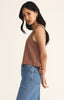 Sloane vneck top teakwood by Z Supply