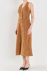 Suede fitted midi dress by Endless Rose
