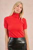 Short sleeve turtleneck red by Molly Bracken