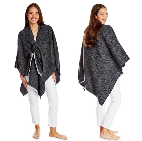 Asymmetric shawl by 2 Chic