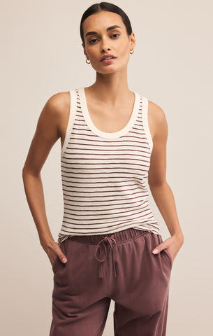 The perfect striped tank sandalwood by Z Supply