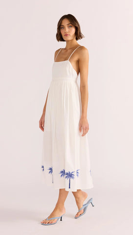Isadora embroidered midi dress by Mink Pink