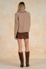 Stitch collar sweater mocha by Elan