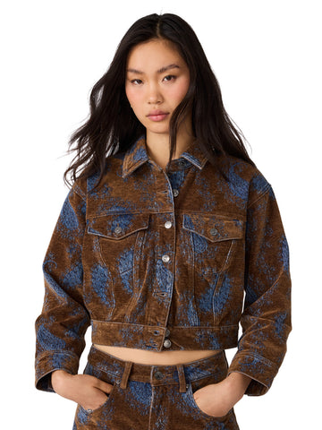 Dove jacket teal paisley by Steve Madden