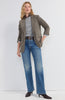 Blazer with button sleeves brown multi by Liverpool
